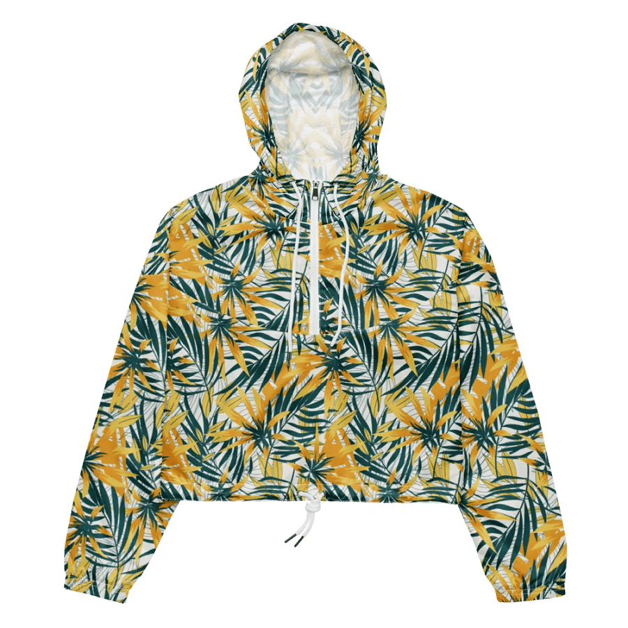 Tropical Summer | Women's Cropped Windbreaker product image (4)