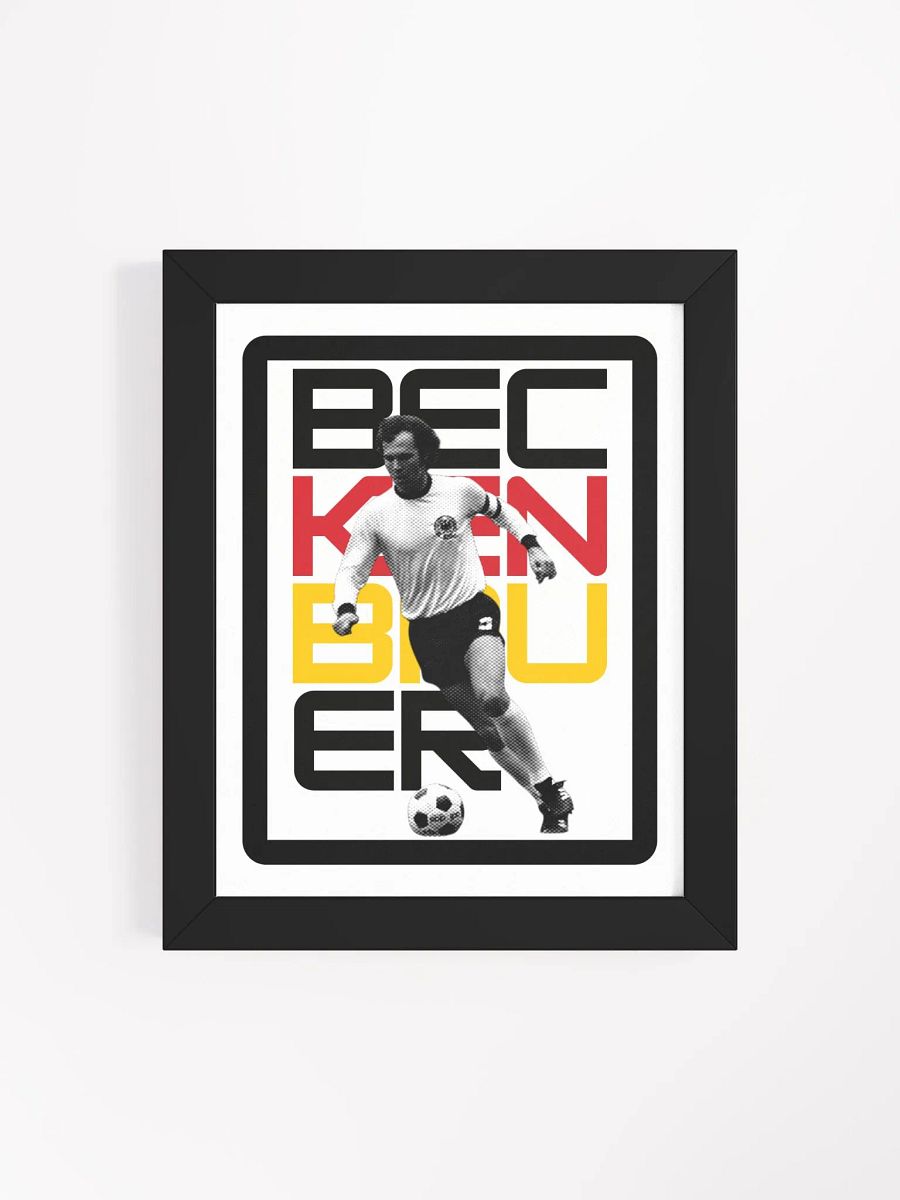 Franz Beckenbauer BW Germany Name Art Framed Print product image (4)