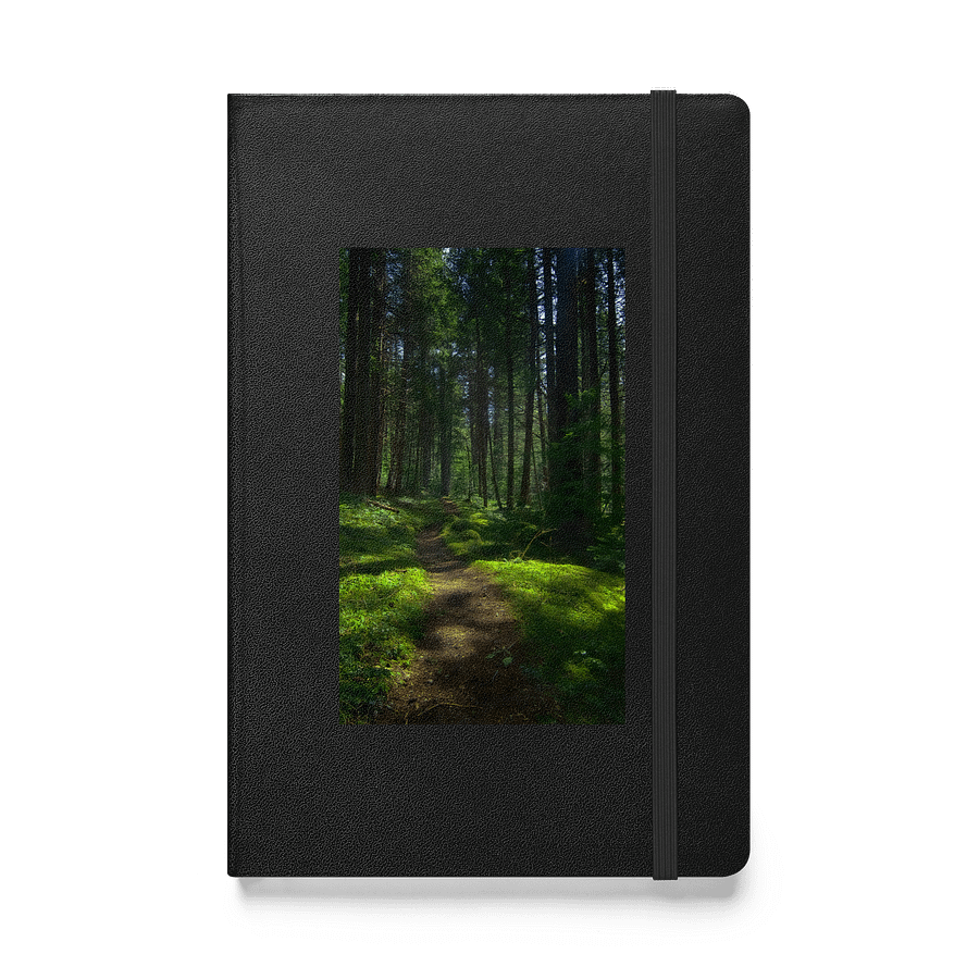 Lower Dungeness Trail Timber sun lighting Hardcover Journal product image (1)