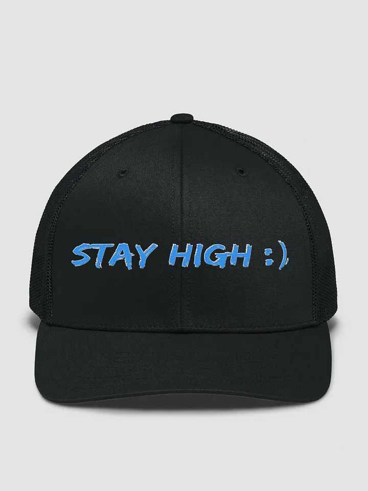 Richardson Stay High Trucker Hat (Blue Text) product image (6)
