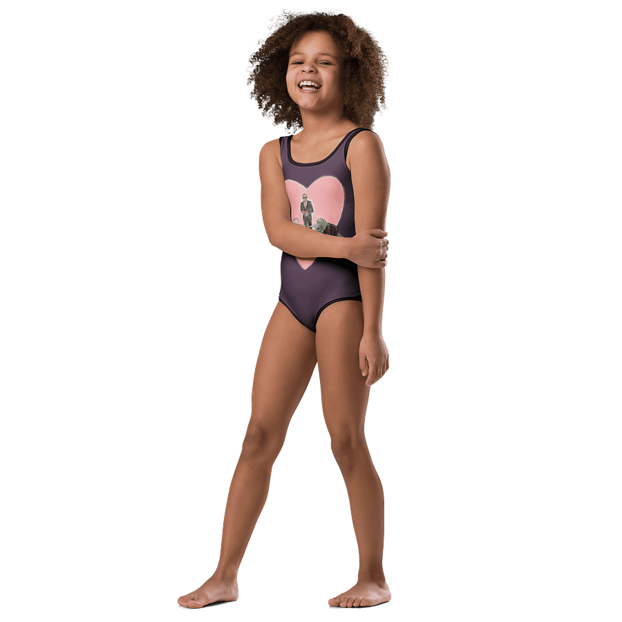 "Jurassic Park Wedding" Kid's One Piece Swimsuit product image (4)