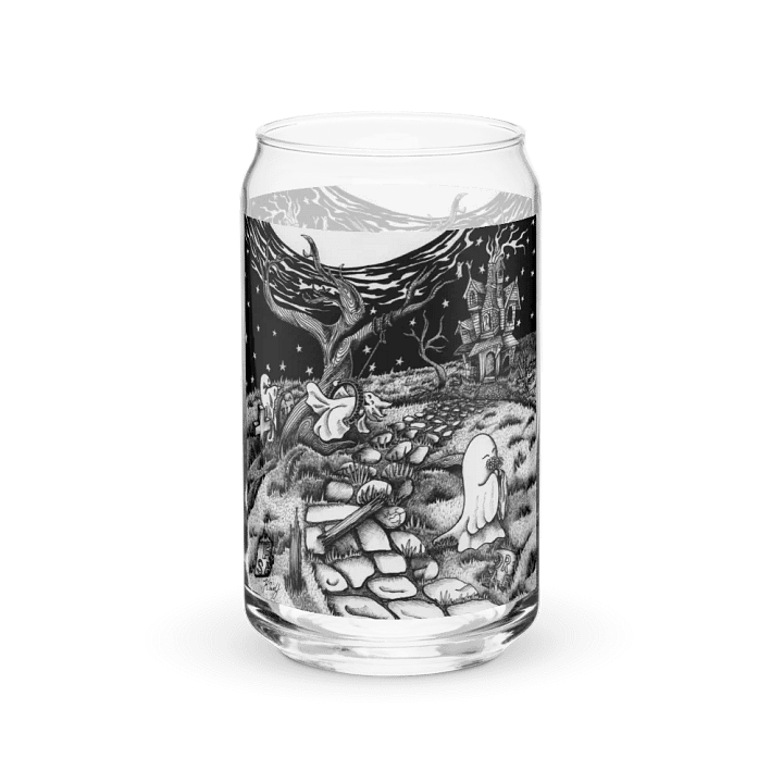 Haunted Estate can-shaped glass product image (1)