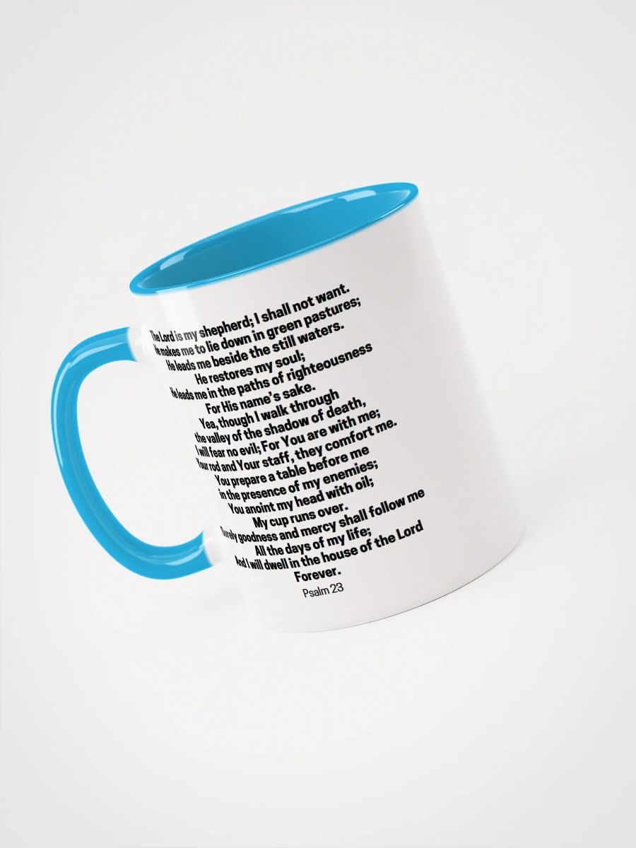 The Lord Is My Shepherd Psalm 23 Two-Tone Mug 11/15oz product image (37)
