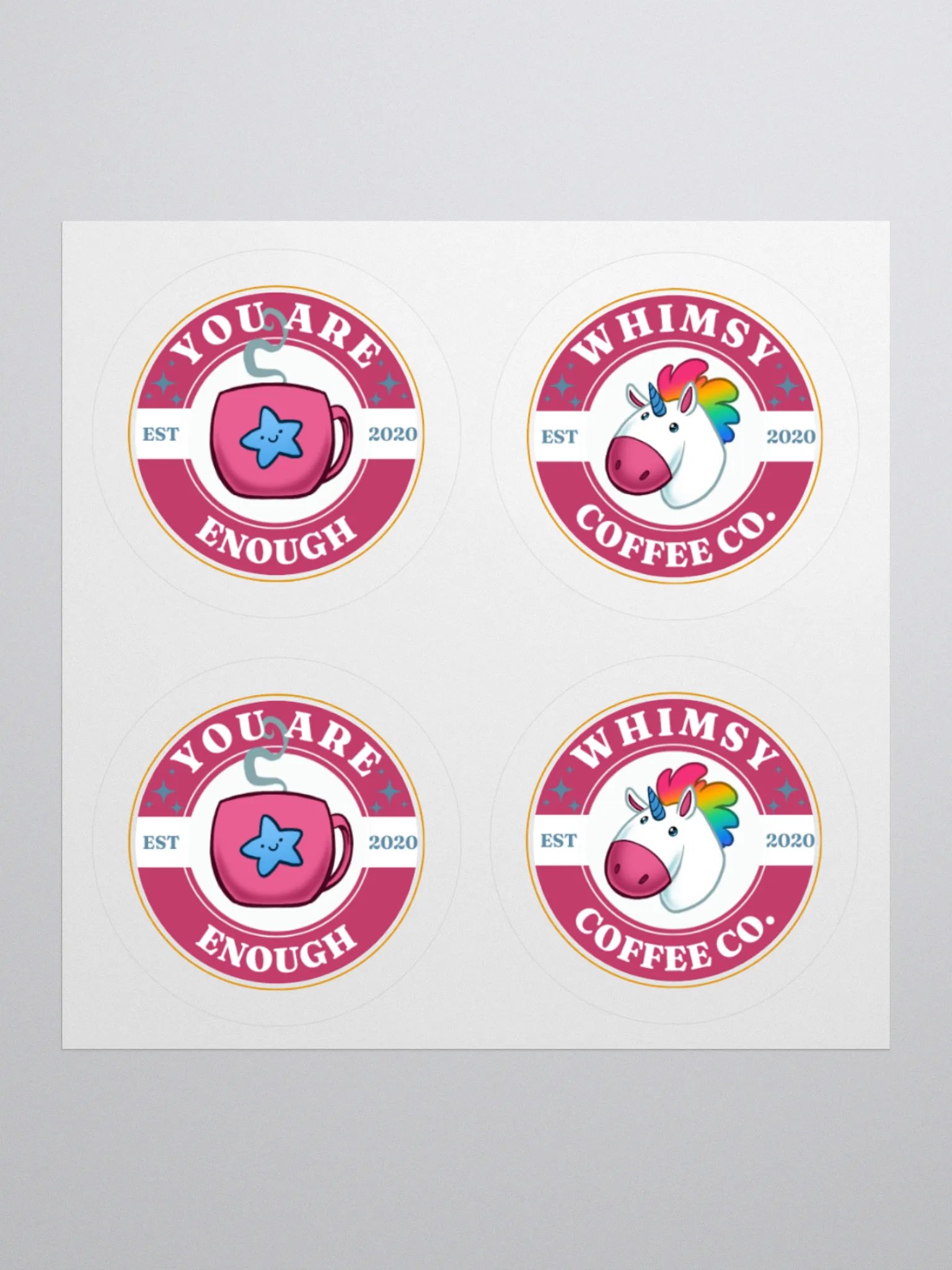 Whimsy Coffee Co Sticker Sheet product image (1)