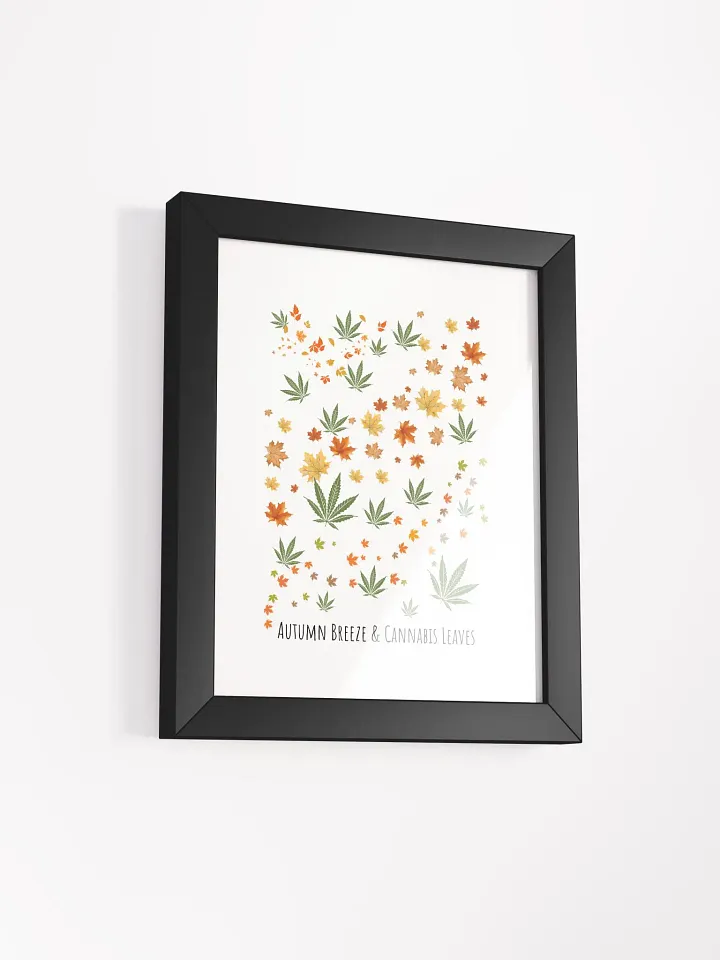 Autumn Breeze & Cannabis Leaves Framed Matte Poster product image (6)