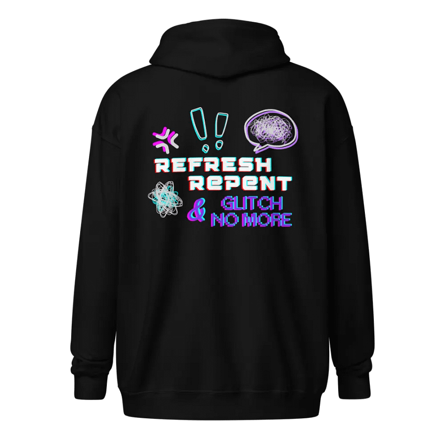 Crrissa - Glitch - Dark Zip Up Hoodies product image (5)