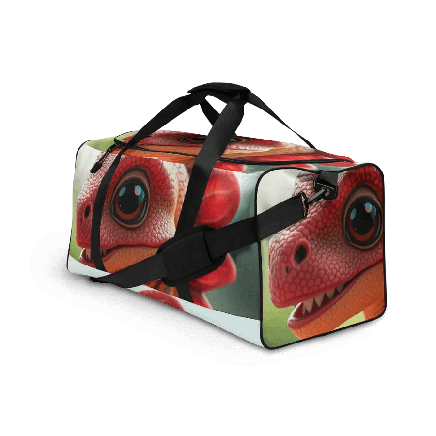 Red Dinosaur All-Over Duffle Bag product image (10)