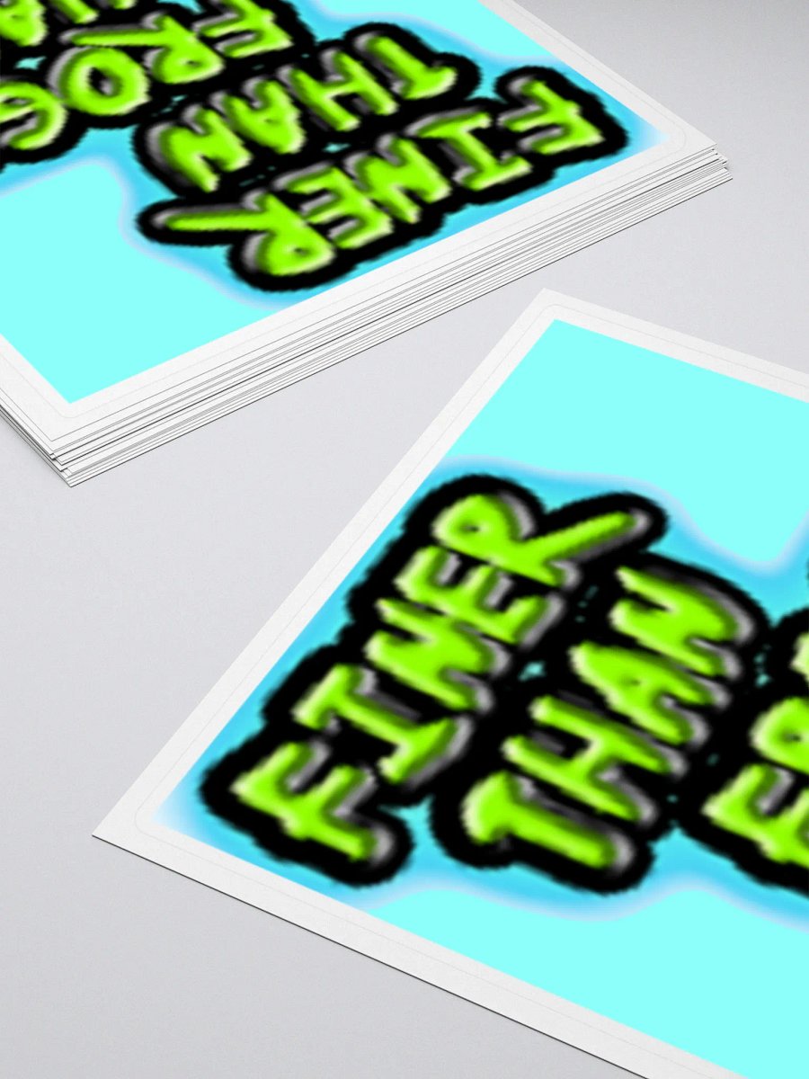 Finer Than Frogs Hair Kiss Cut Stickers product image (4)