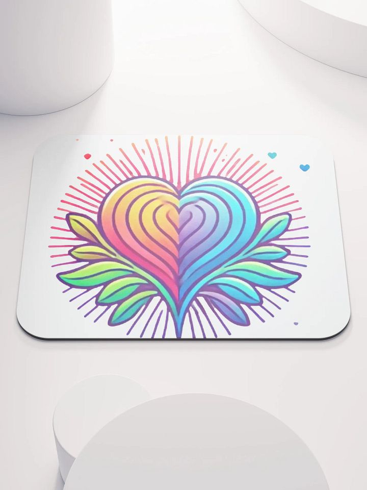 Vibrant Heart Mouse Pad product image (1)