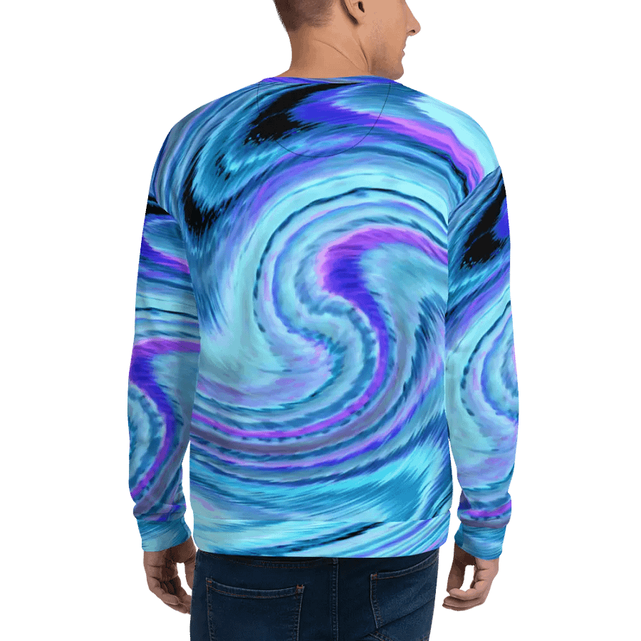 Abstract Swirling Blue Lochan's Reflection Unisex Sweatshirt product image (11)