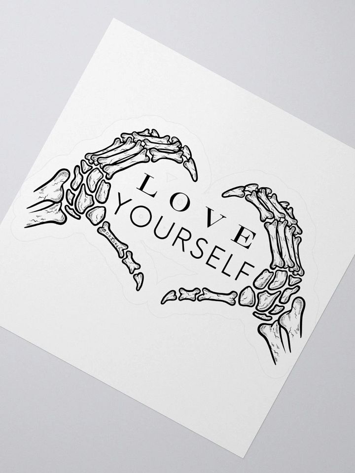 Love Yourself Skelly Kiss Cut Stickers product image (4)