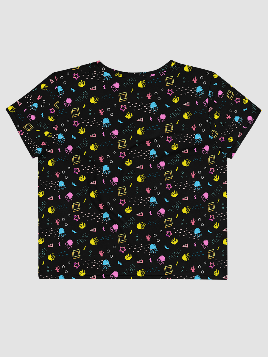Shifty Seas dark pattern crop tee product image (3)