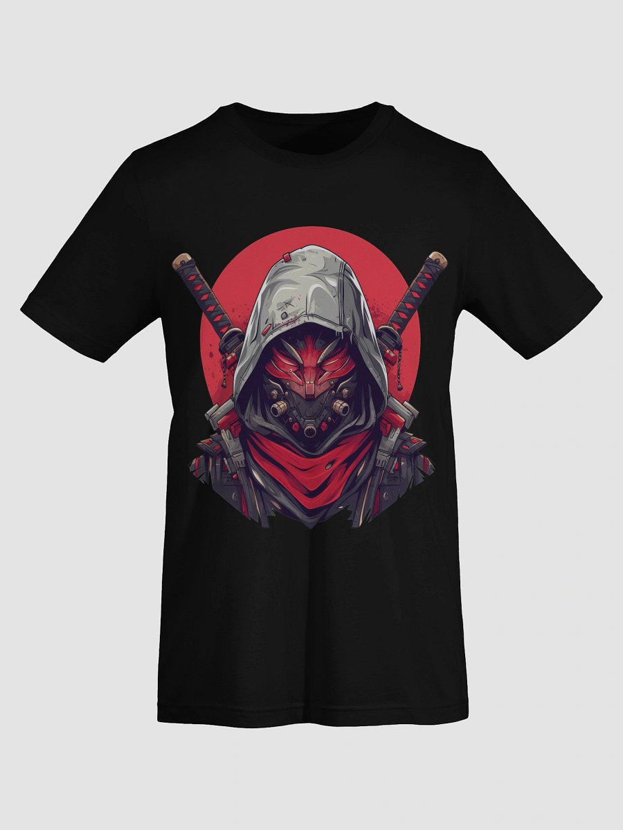 Samurai Ninja Warrior Graphic Black T-Shirt product image (7)