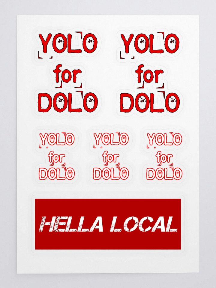 YOLO For DOLO - Sticker Sheet product image (1)