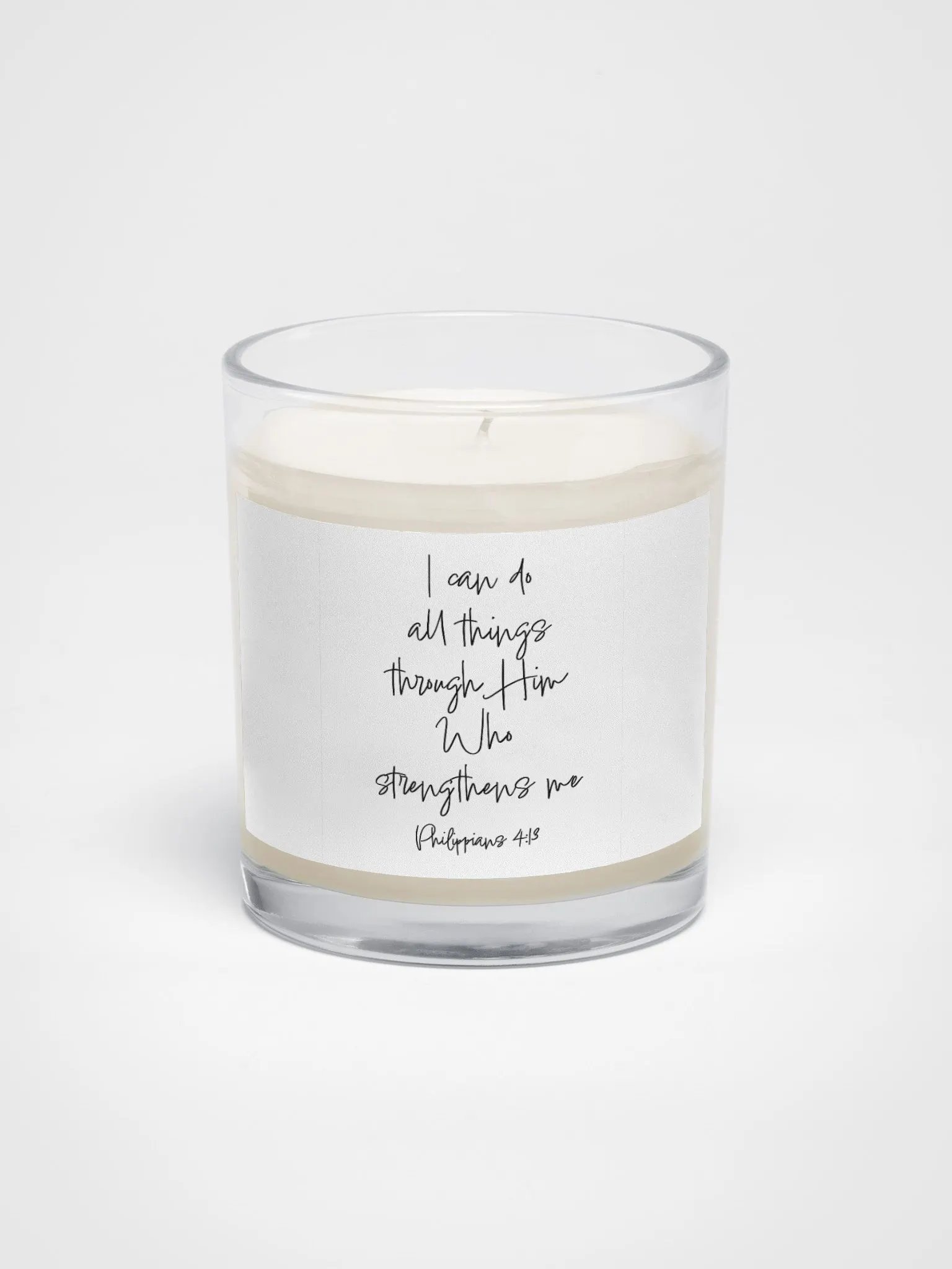 I Can Do All Things Through Him - Candle product image (1)