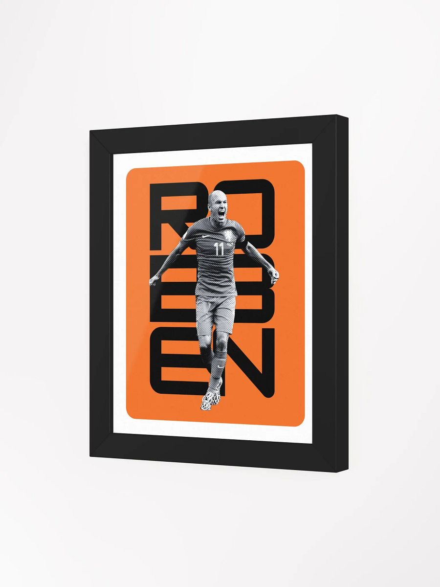 Arjen Robben BW Netherlands Name Art Framed Print product image (3)