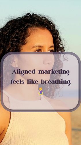 If it feels forced, it’s not your method. Let’s market in a way that feels like YOU. #intuitivebusiness #marketingflow #soula...