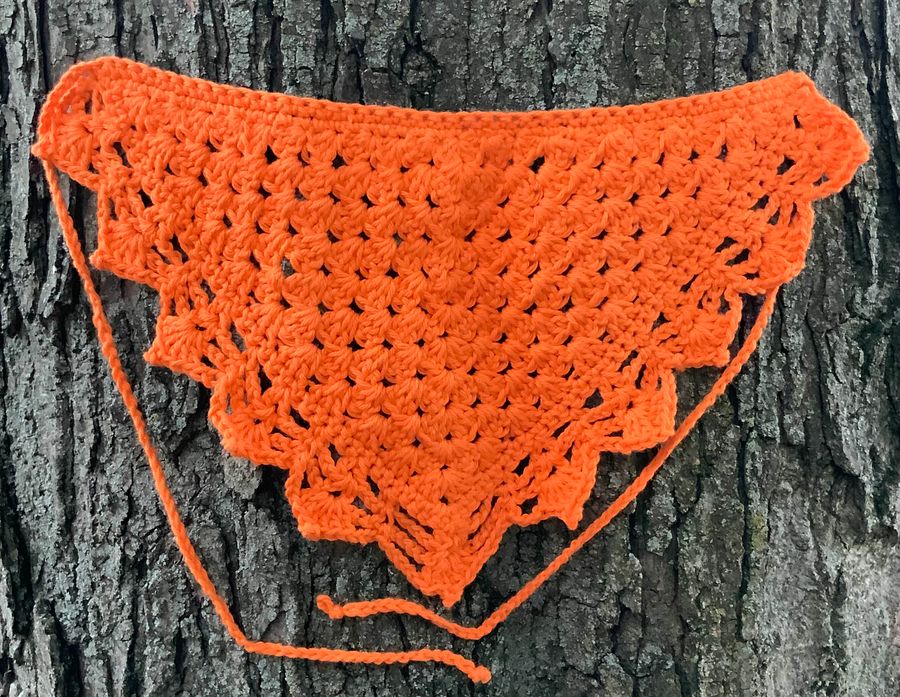 Orange Granny Stitch Bandana product image (1)