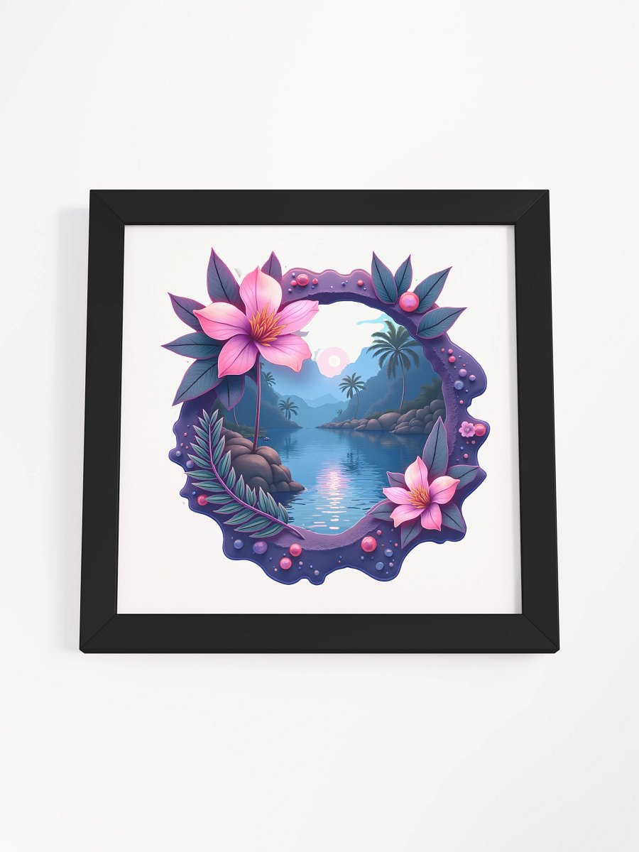 Neo-Tropical Horizon: Island Dreamscape Framed Art Print product image (47)