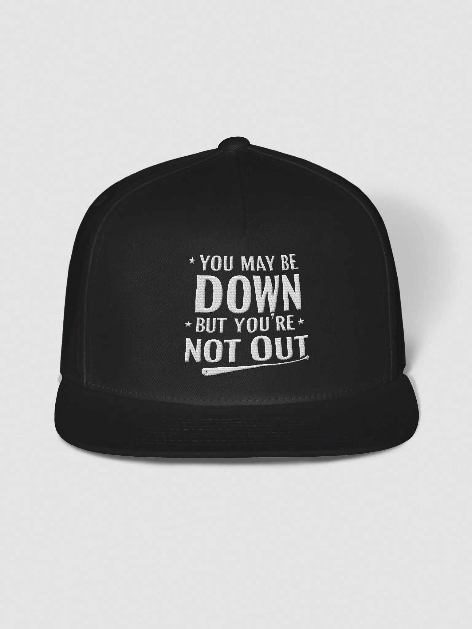 Down But Not Out Flat Snapback product image (37)