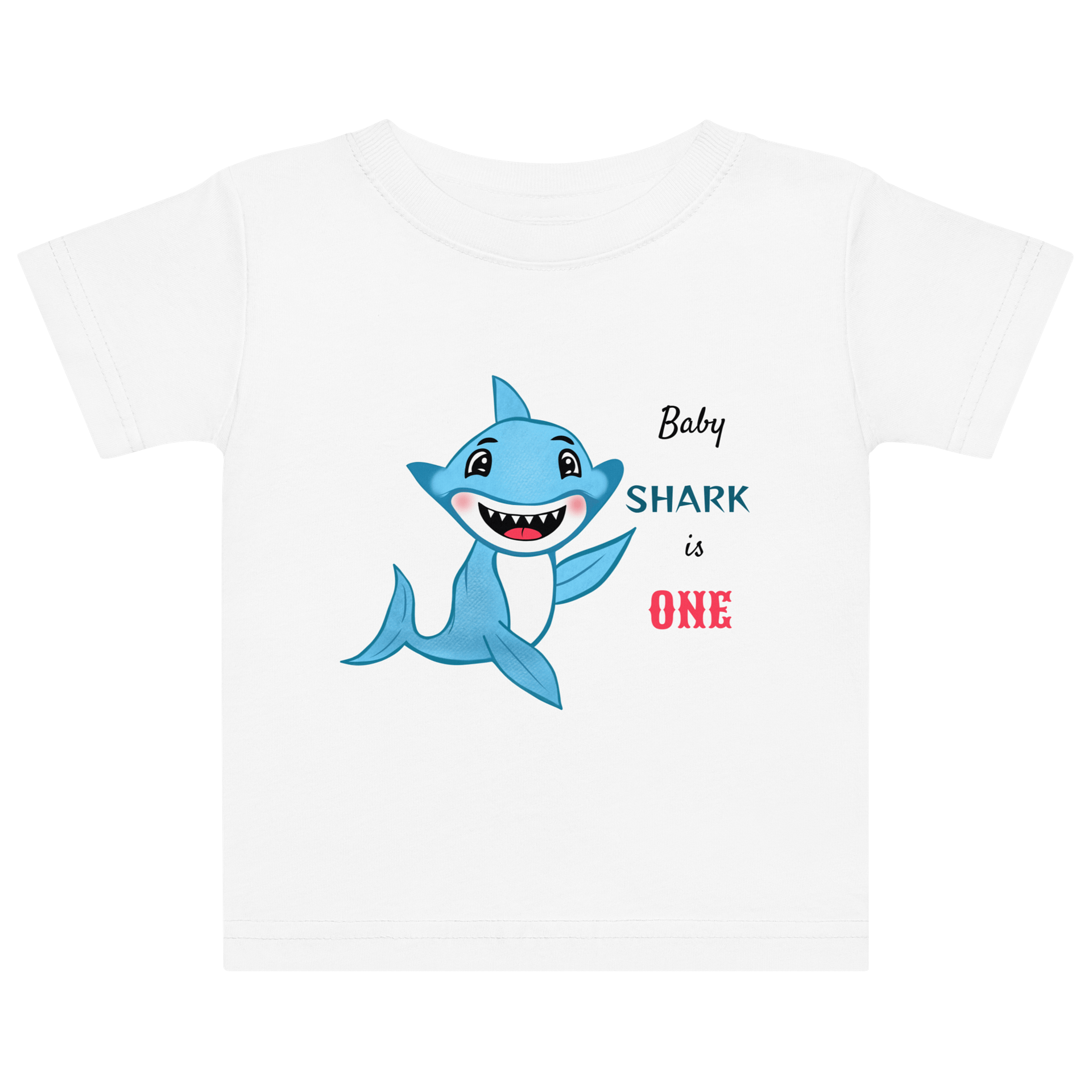Smiling Shark Baby Jersey T-Shirt product image (6)