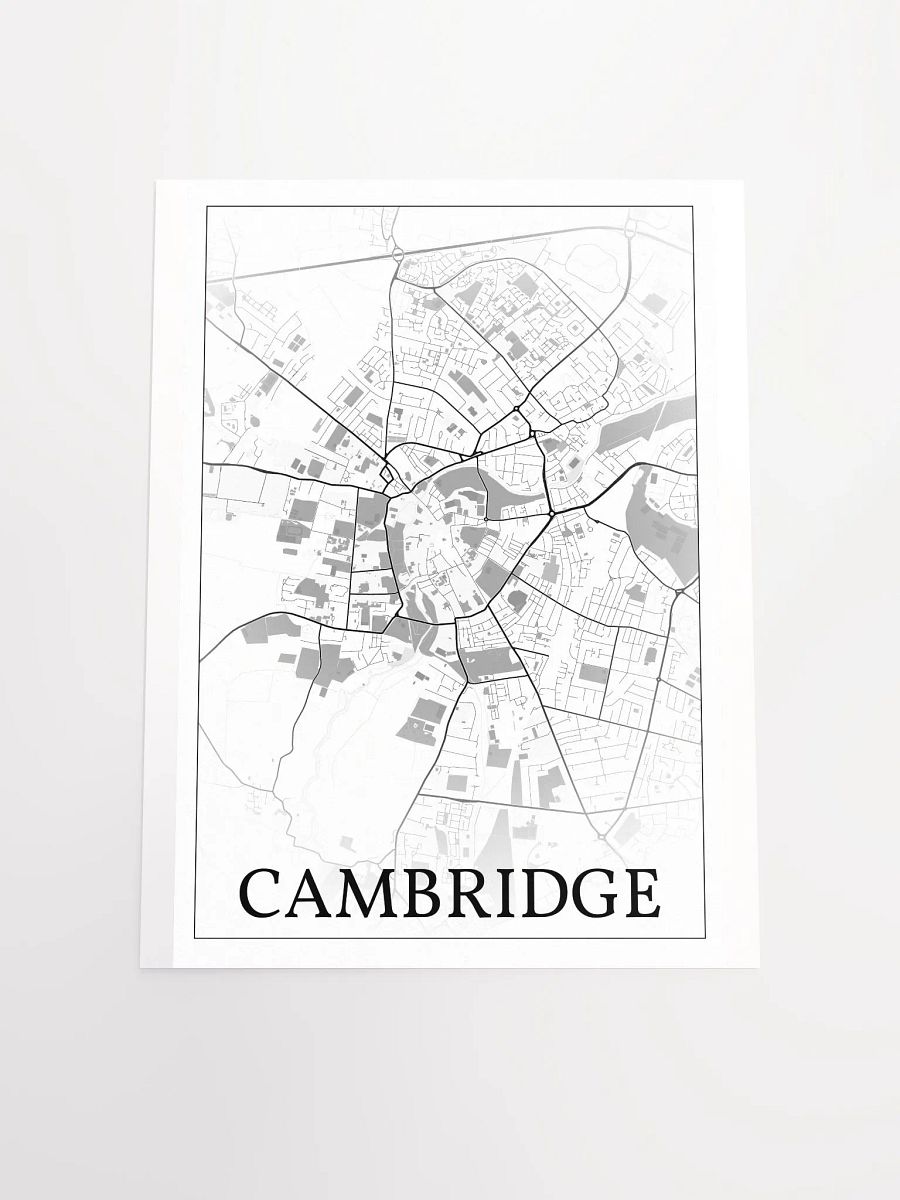 Cambridge, England, city map print product image (20)
