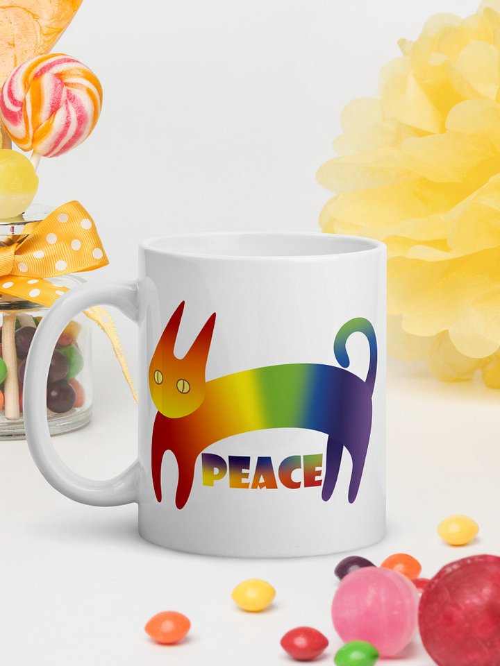 Peace and Love Cats 11 oz Mug product image (1)