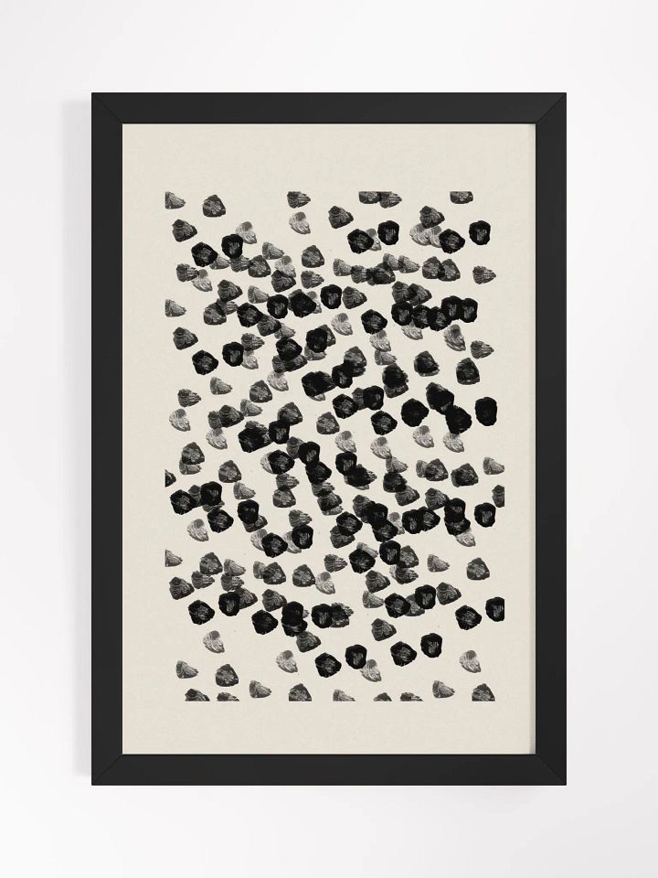 Eclectic Circles Framed Matte Poster | A Playful Fusion of Abstract Forms and Modern Design product image (1)