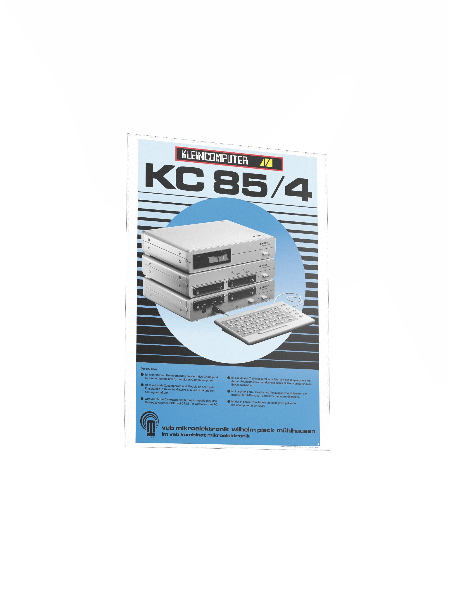 DDR Kleincomputer KC85/4 Poster (pristine design) product image (3)
