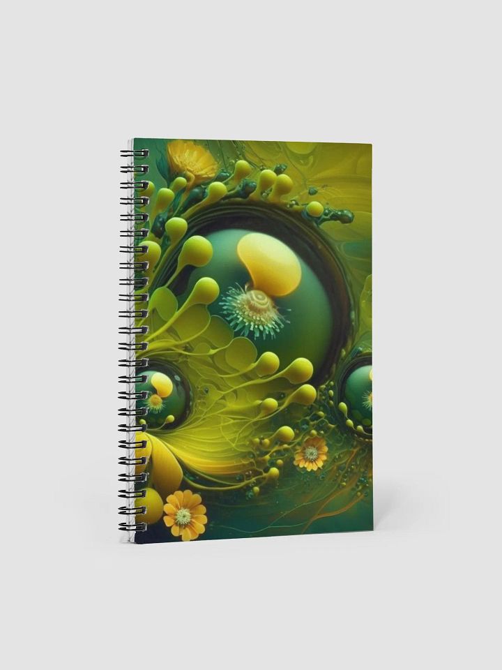 Willow the Wisps Green Flowers Notebook product image (1)