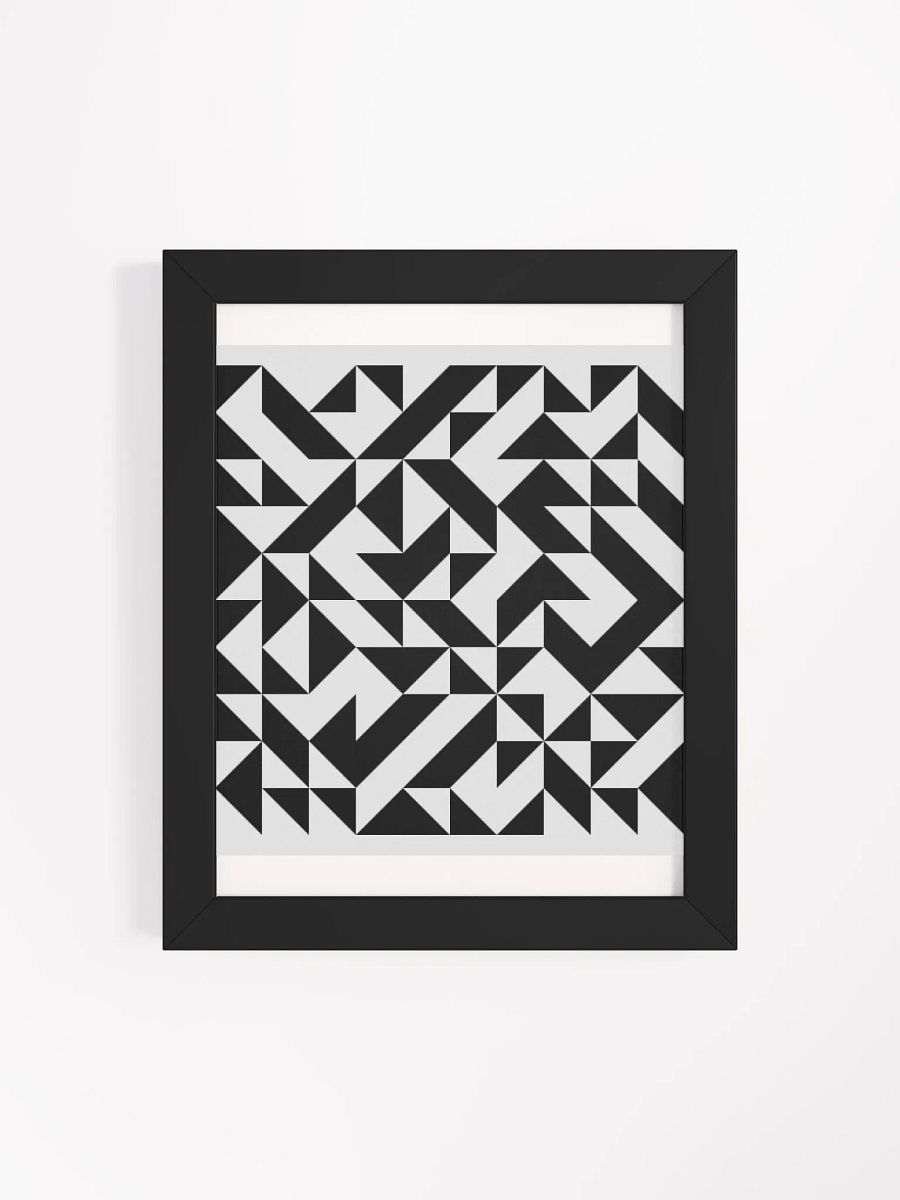 Abstract Geometric Fusion Framed Poster product image (47)