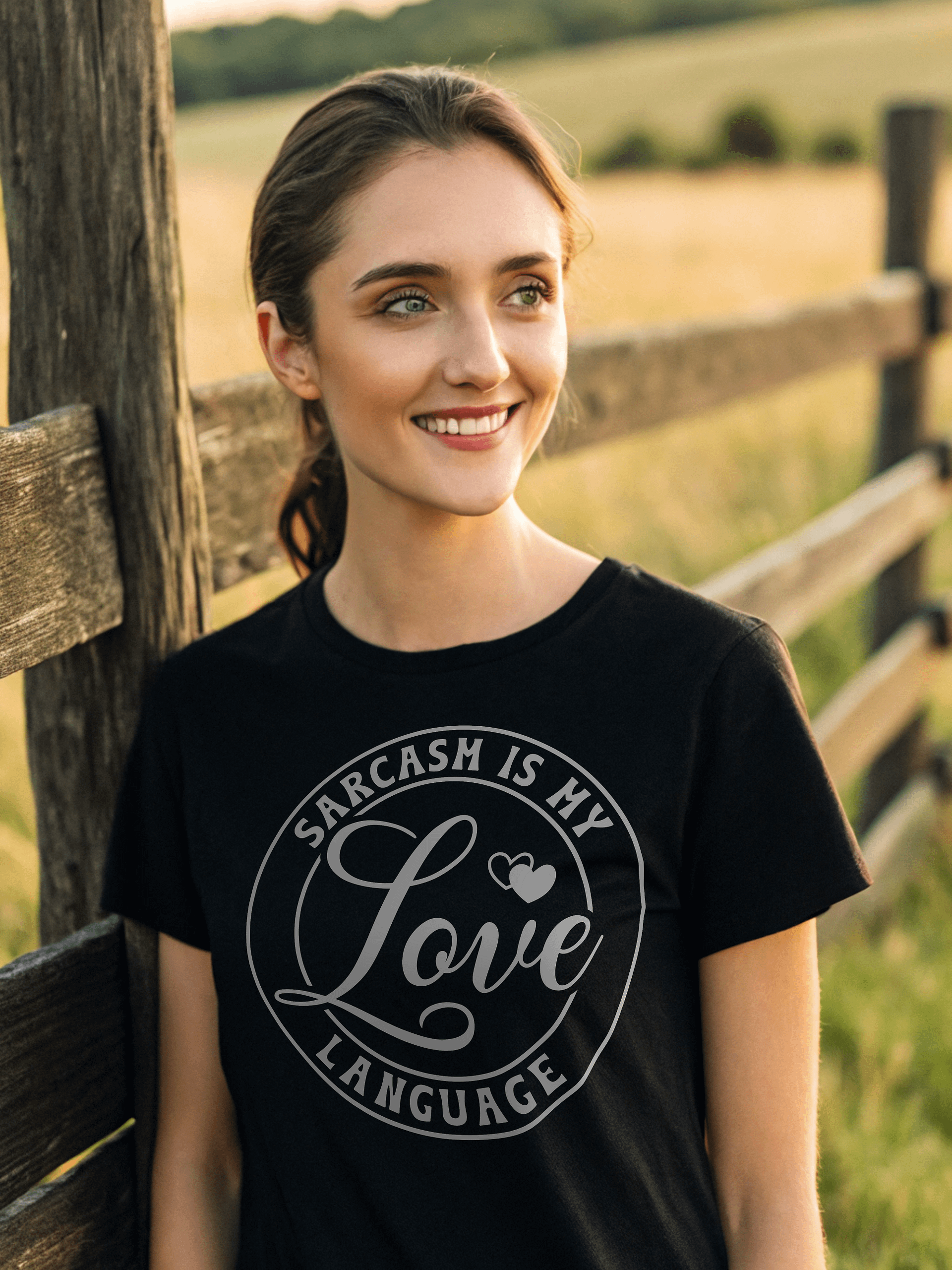 Sarcasm Is My Love Language Women's Black T-Shirt product image (1)