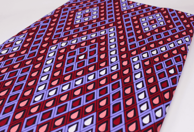 Scampolo Tessuto Wax Print - Design Geometrico - 68 cm x 114 cm - cod.489/D product image (2)