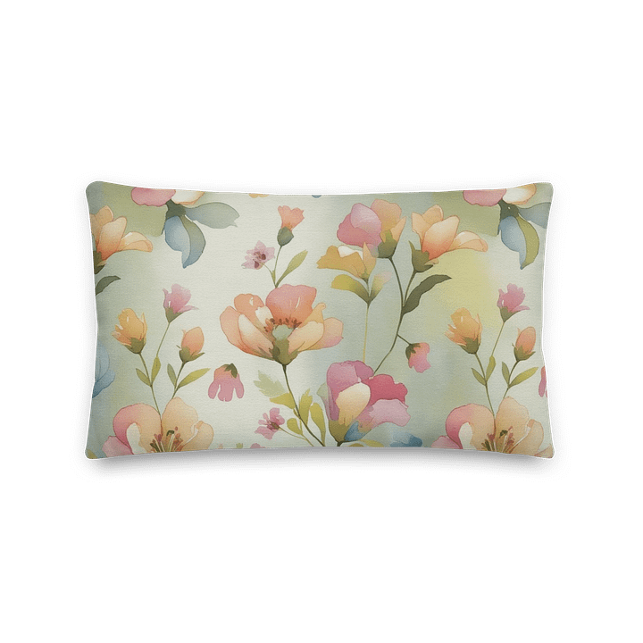 Watercolor Floral Dream Premium Pillow product image (2)