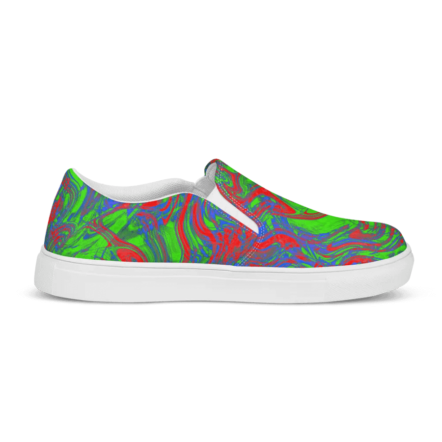 Chaos Wave Men's Slip-On Canvas Shoes product image (10)