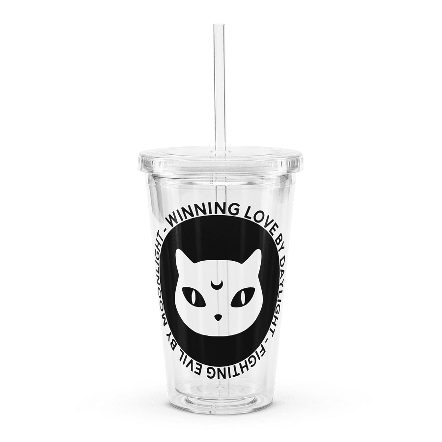 Fighting Evil By Moonlight - Clear Plastic Tumbler product image (1)