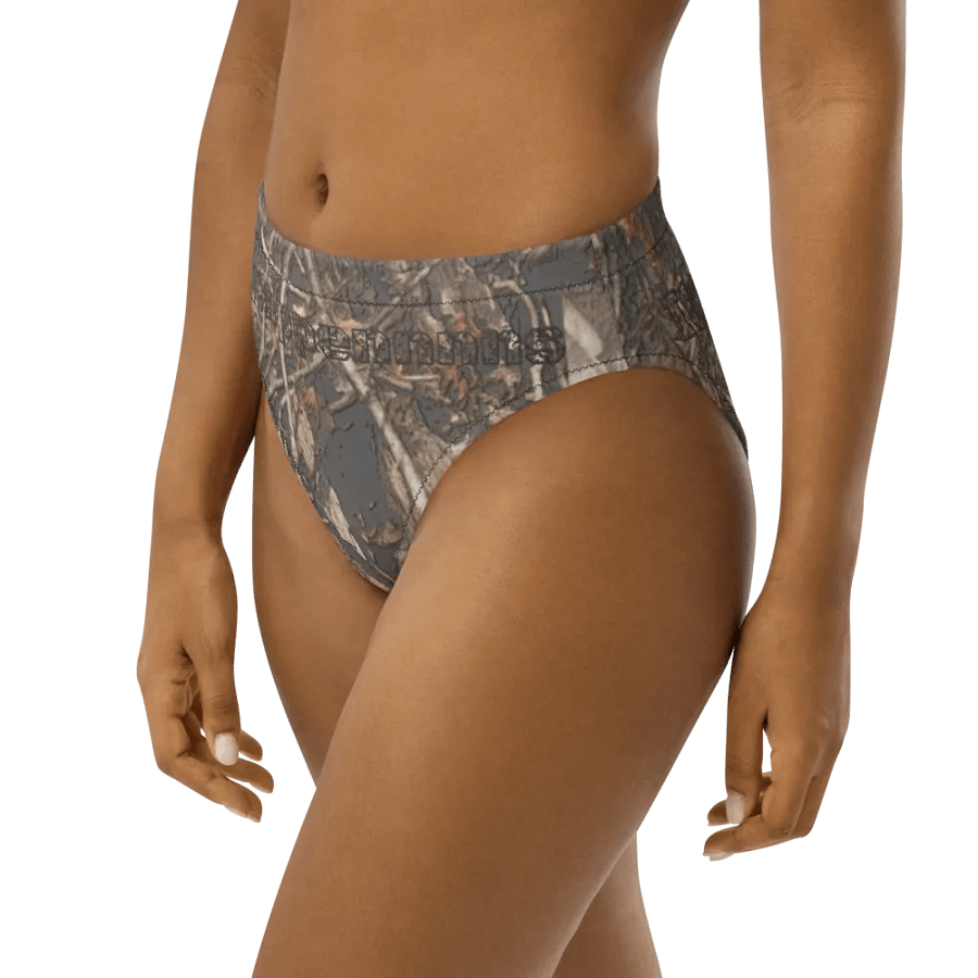 Recycled High Waisted Bikini Bottom - Dead Split - It Happennnns Camo product image (7)
