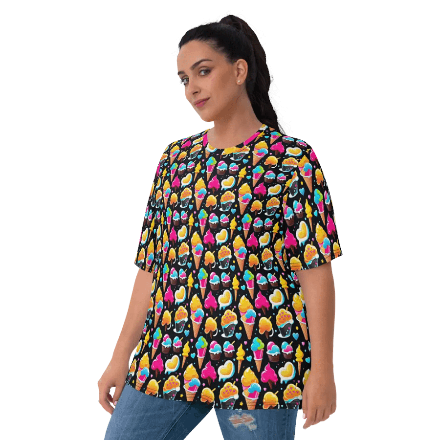 Ice Cream Pattern All Over Print T-shirt product image (3)