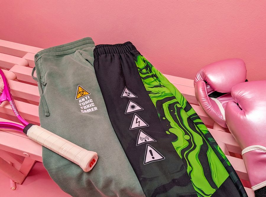 All-Over Print Anti-Toxic-Toxic-Gamer Women's Joggers product image (1)