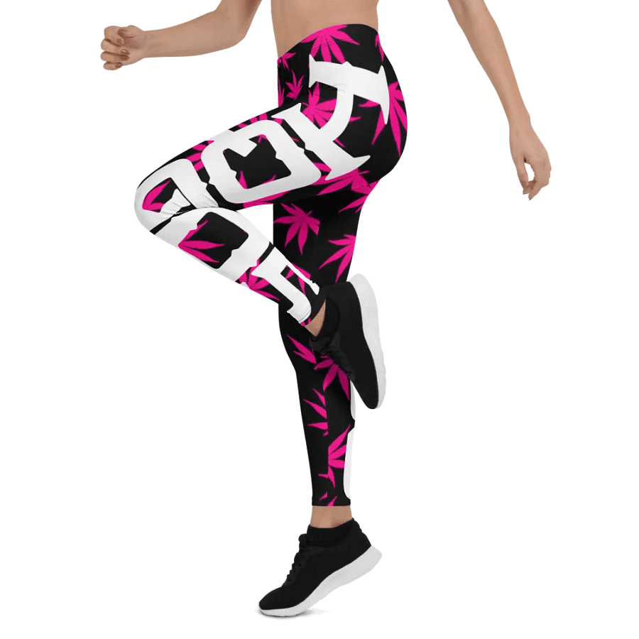 HempQuarters Pink Marijuana Leggings product image (12)