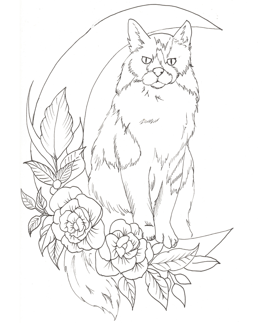 Meowers and Flowers Coloring Book product image (3)