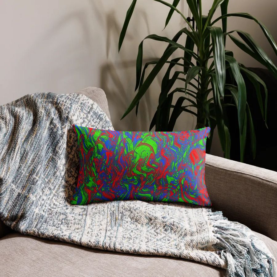 Techno Pattern Premium Pillowcase | Red Pattern | Green Pattern | Blue Pattern product image (20)
