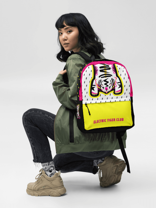 Yellow & Pink Tiger Backpack - Electric Tiger Club product image (2)