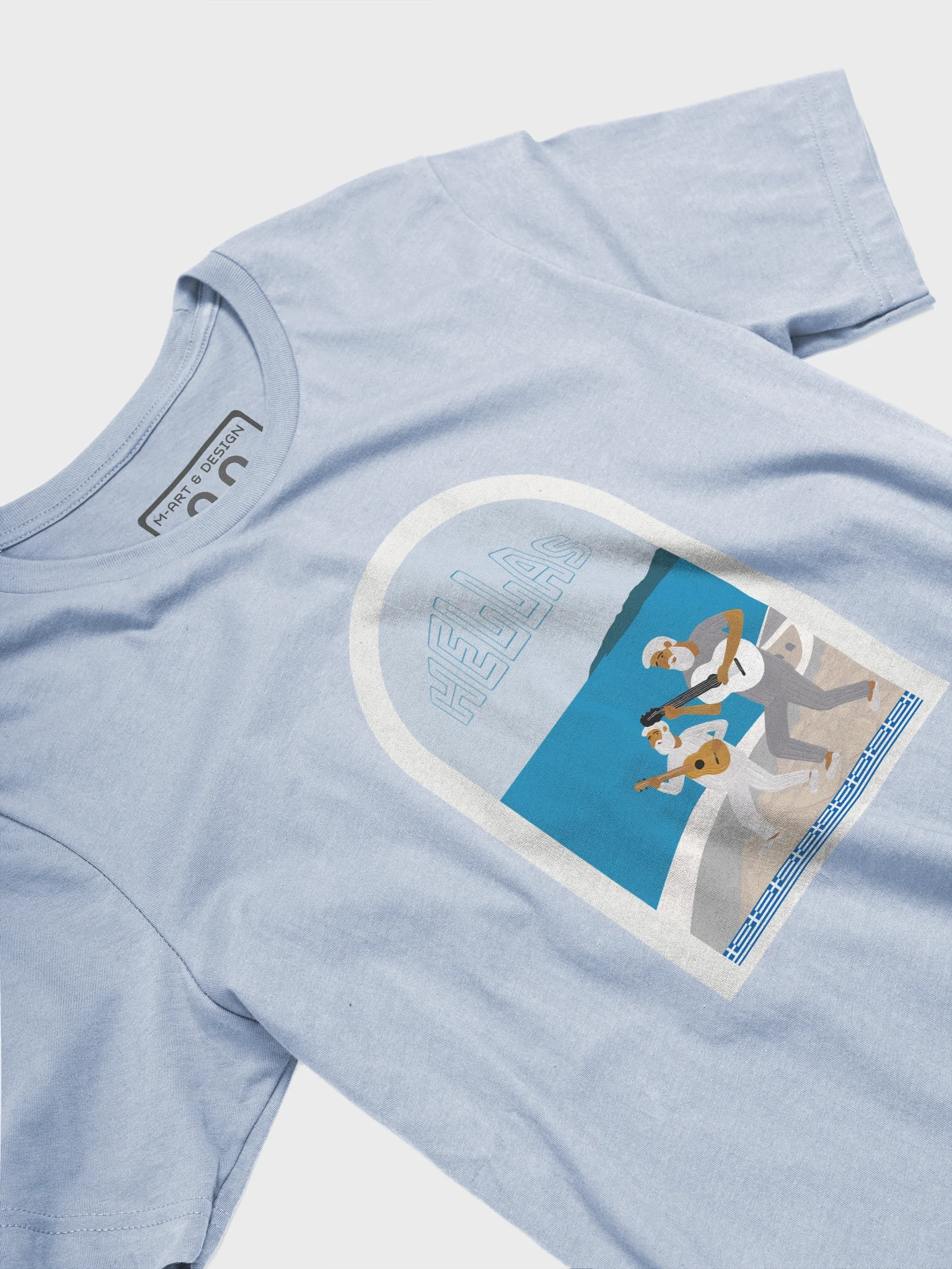Coastal Serenade Hellenic Graphic T-Shirt product image (3)