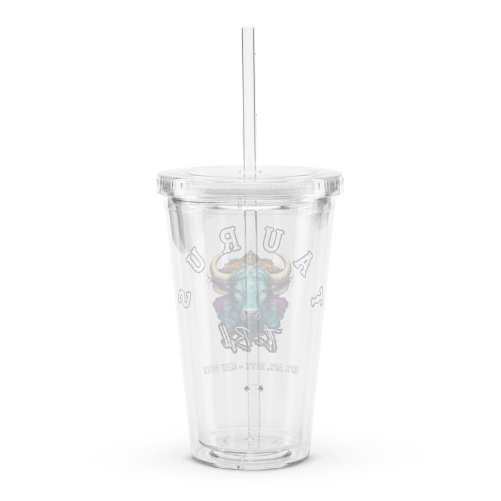 Taurus - Zodiac Double Wall Clear Plastic Tumbler product image (2)