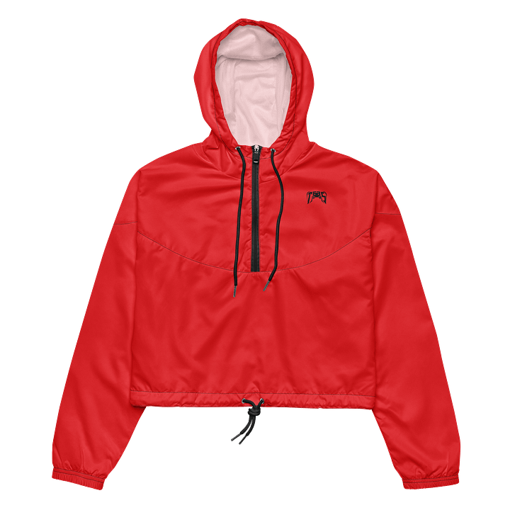 Women's Cropped Windbreaker (Red) product image (2)