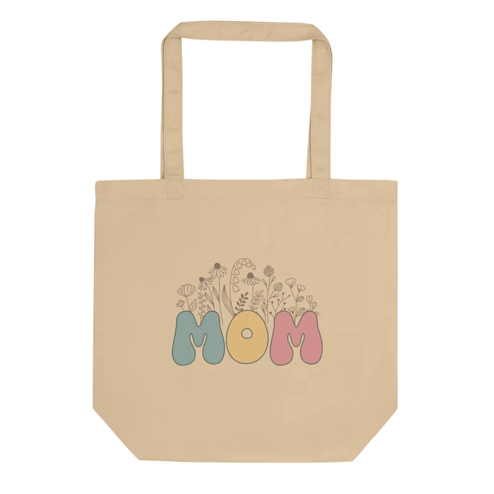 Funny Retro Floral Mother's Day Canvas Bag Both Side Print product image (2)
