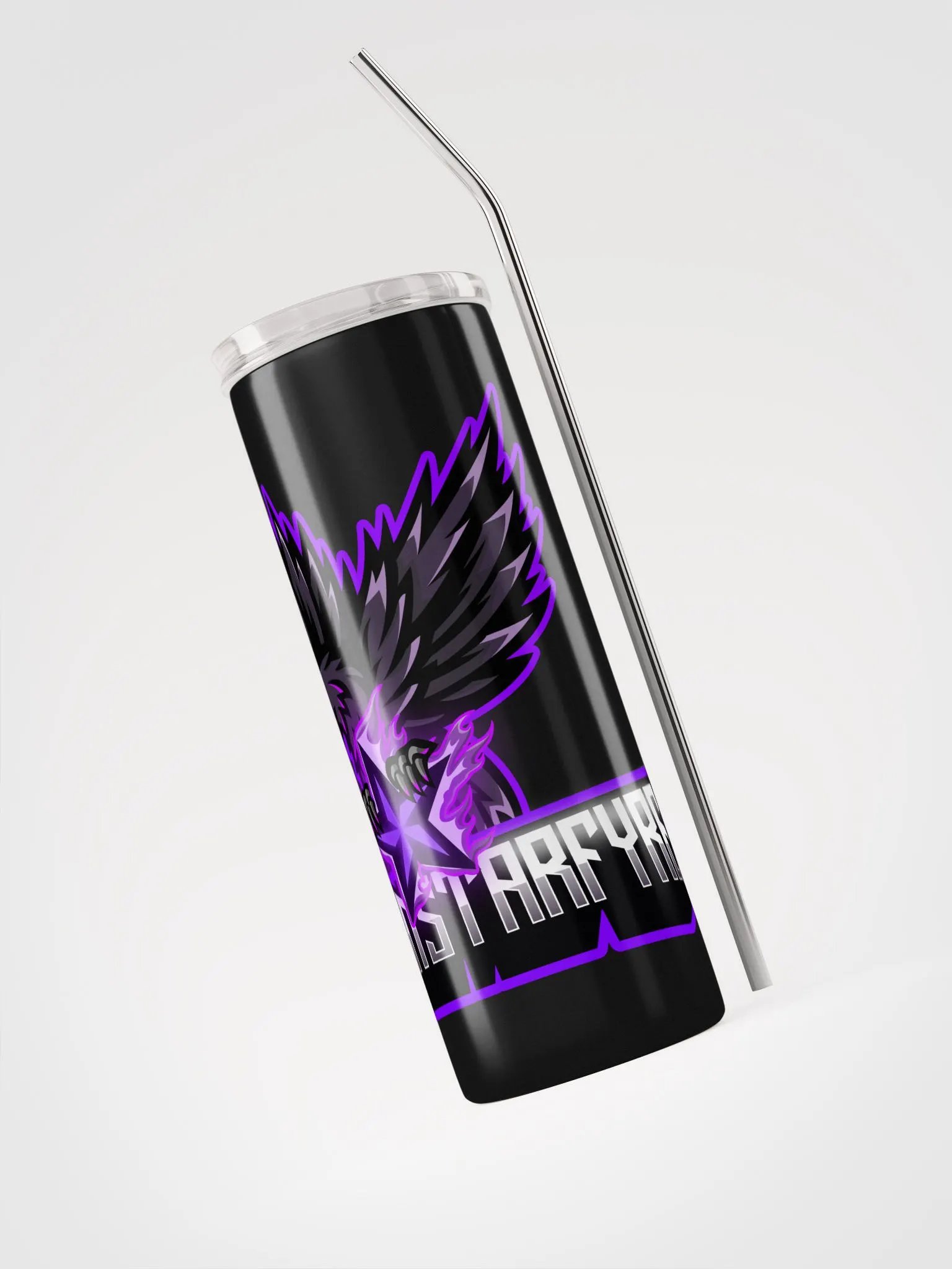 Raven Logo Tumbler with Straw product image (3)