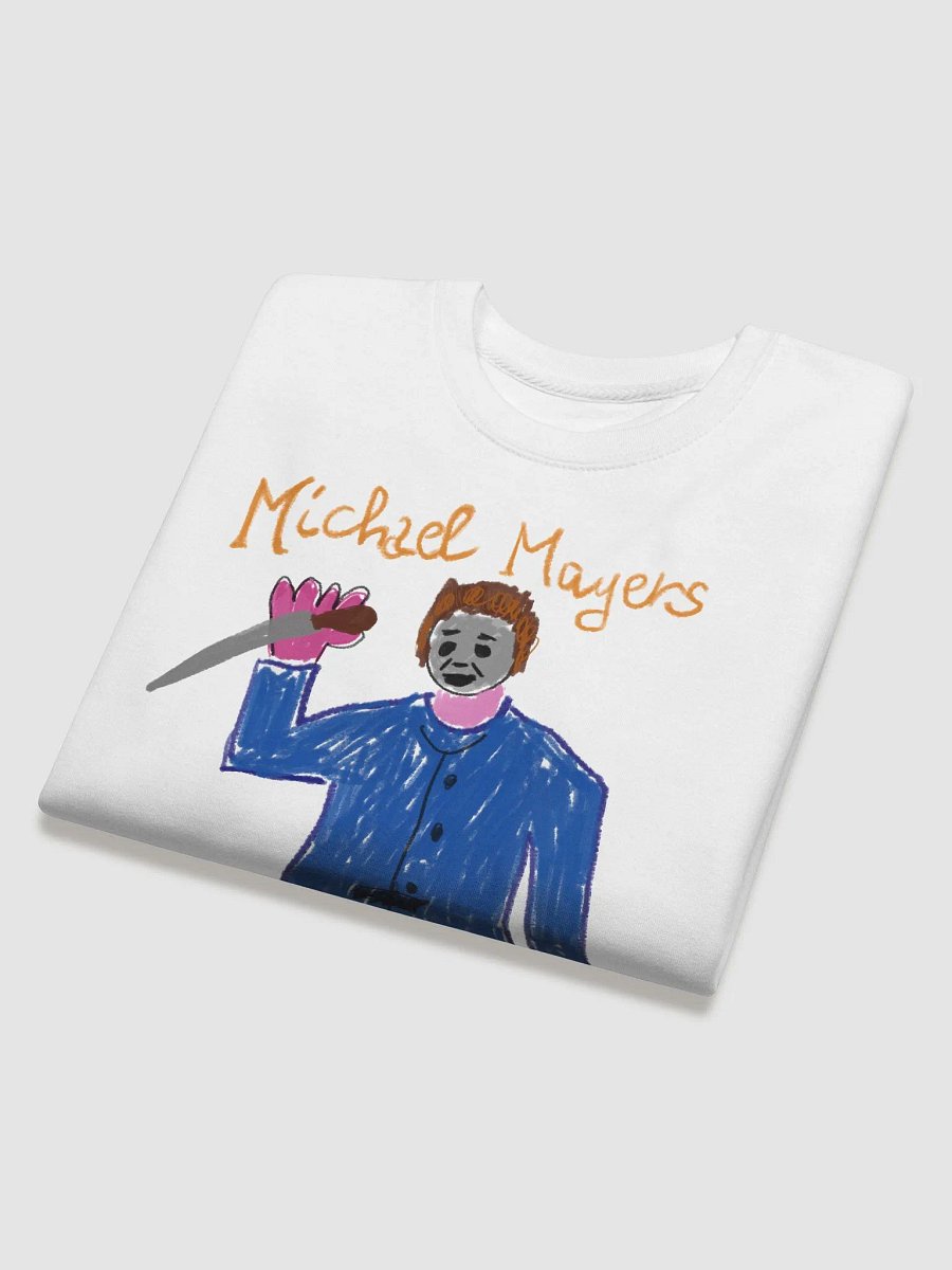 🔪 "MAYERS" CreepyKids Unisex Sweater Horror Halloween Slasher Art Print 🎃 product image (4)