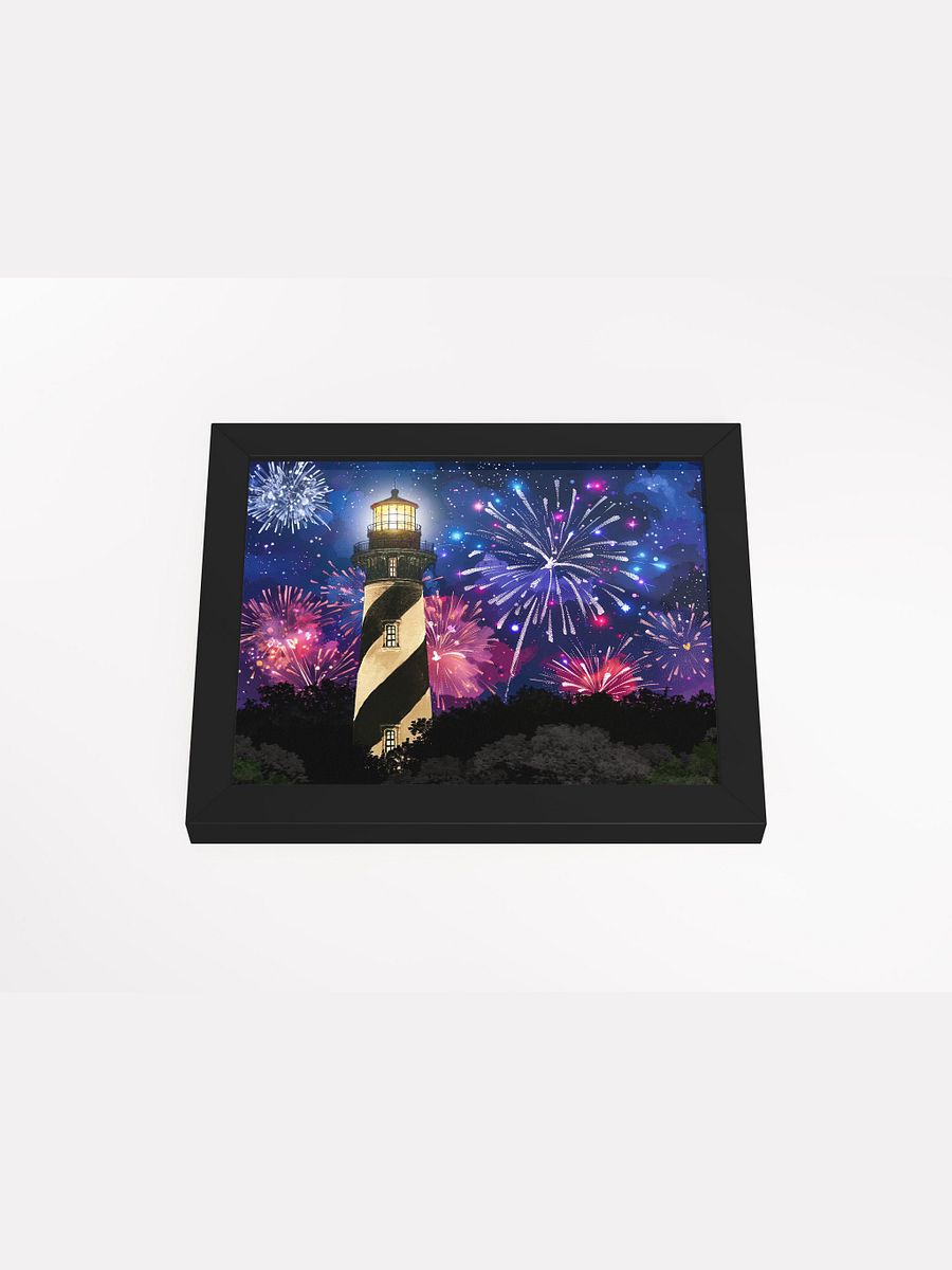 Fireworks Over St. Augustine Lighthouse – Florida Framed Poster product image (4)